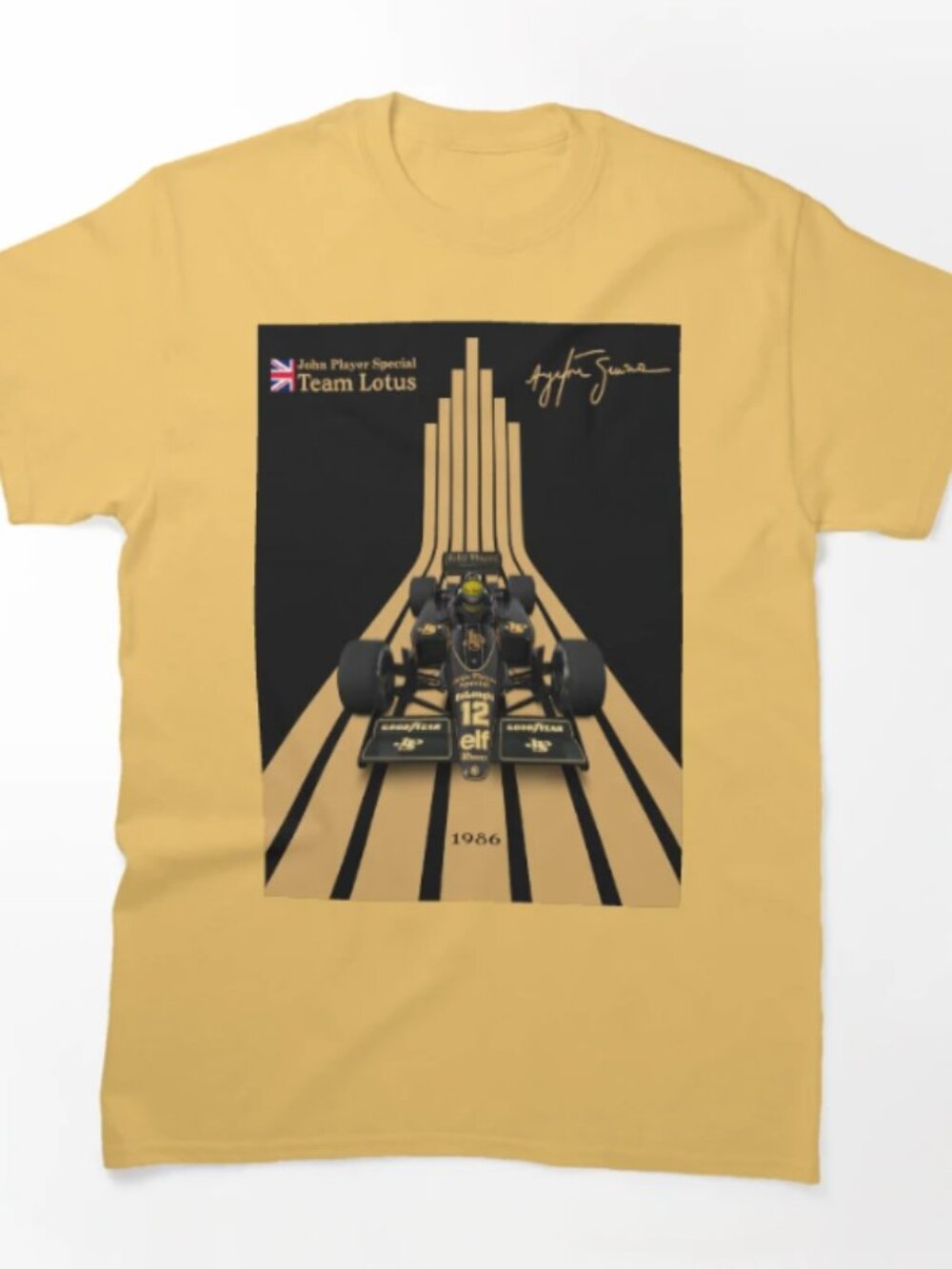 Poster Formula 1 Ayrton Senna Lotus 98T Classic T-Shirt daisy